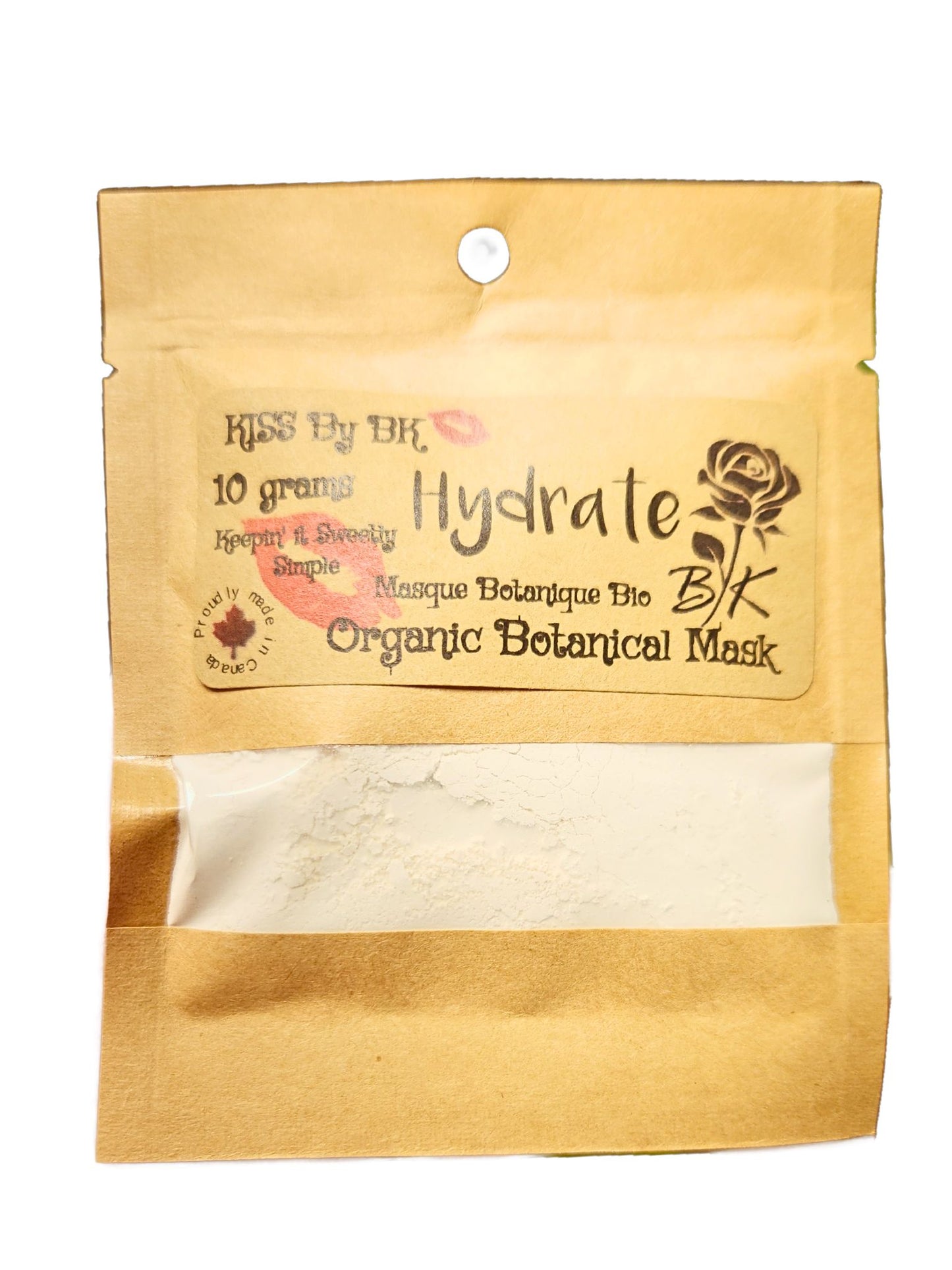 Organic Clay Mask- Hydrate 10g