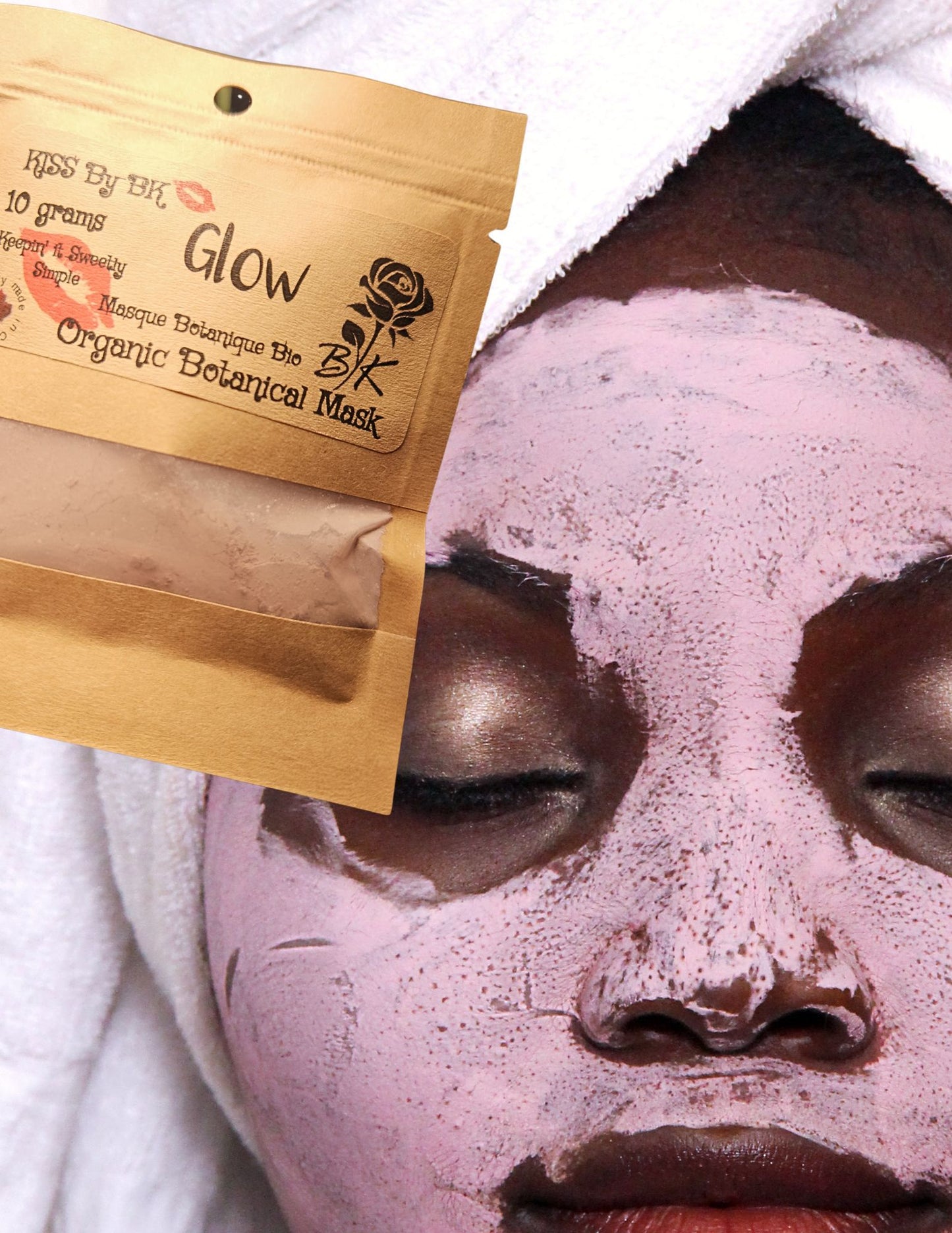 Organic Clay Mask- Glow 10g
