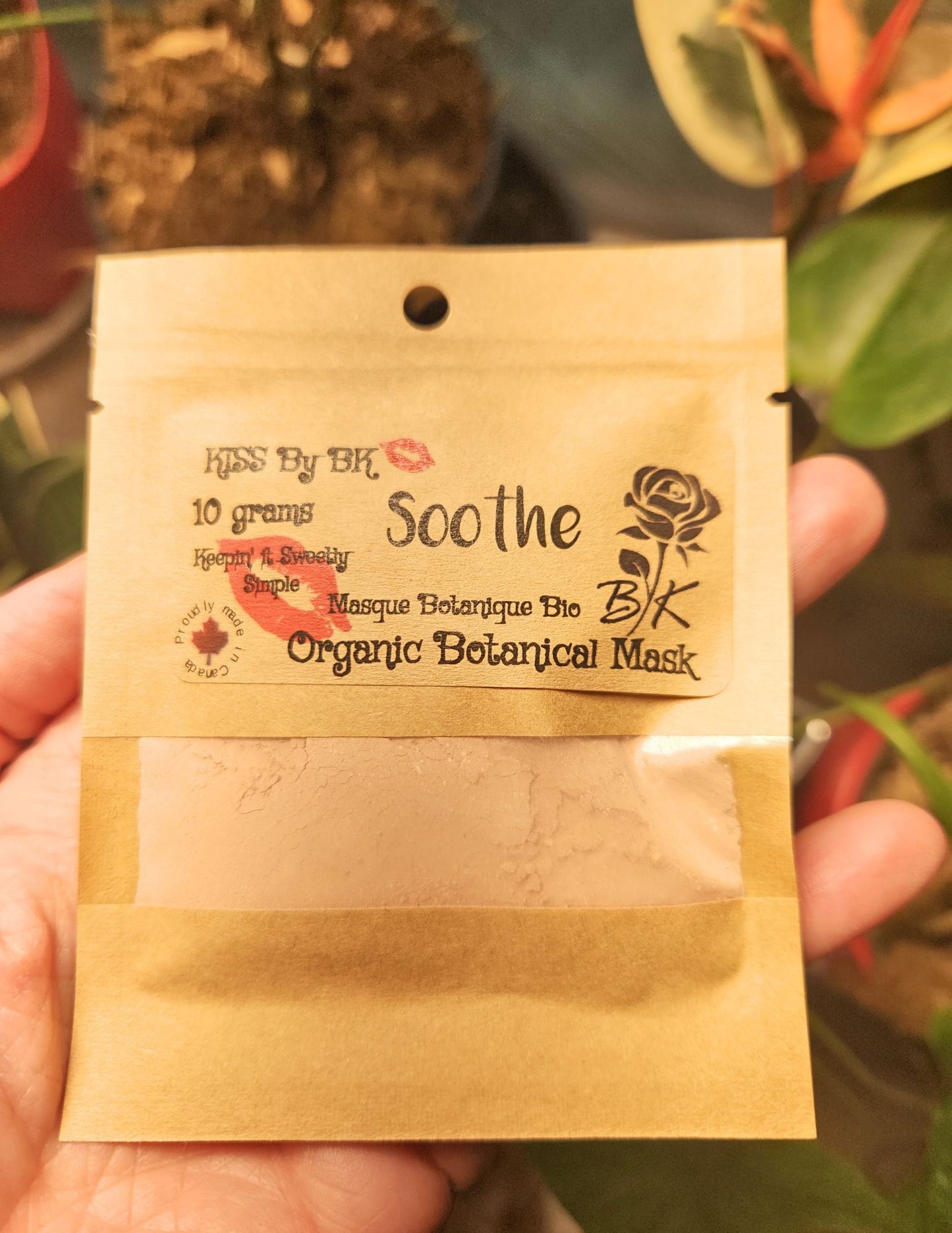 Organic Clay Mask- Soothe 10g